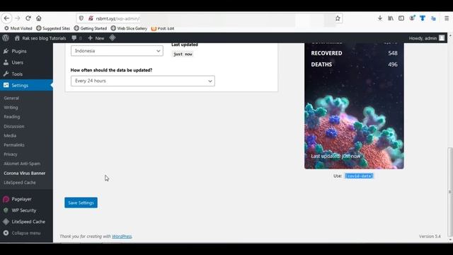 How to add coronavirus notification in wordpress plugin смотреть онлайн
