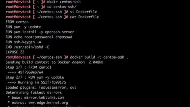 Enable sshd Service Docker based Linux(Centos) Container смотреть онлайн