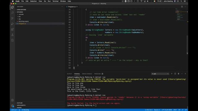CS264 Lesson 04.01 - Programming Fundamentals and C# смотреть онлайн