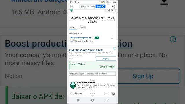 Como Instalar Minecraft Dungeons No Celular .apk смотреть онлайн