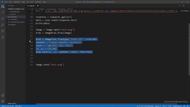 Python Project - Automated Social Media Post Designer смотреть онлайн