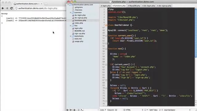User Authentication in PHP (part 8) смотреть онлайн