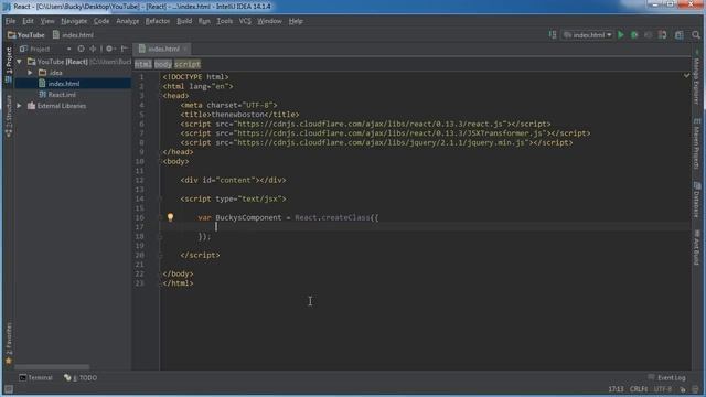 React JS Tutorial for Beginners - 2 - Components смотреть онлайн