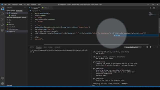 Solution with Marker Folium Python смотреть онлайн