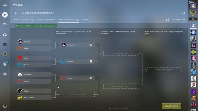 CS:GO IEM Rio 2022 Major - CHAMPIONS/FINALS stage - pick'em predictions (RIP pickems & Diamond coin смотреть онлайн