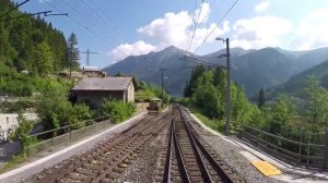 Высокая скорость поездка на поезде вид из окна кабины машиниста поезда Италия Австрия Германия жд