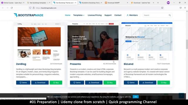 #01 Preparation | Udemy clone from scratch in php | Quick programming tutorial смотреть онлайн