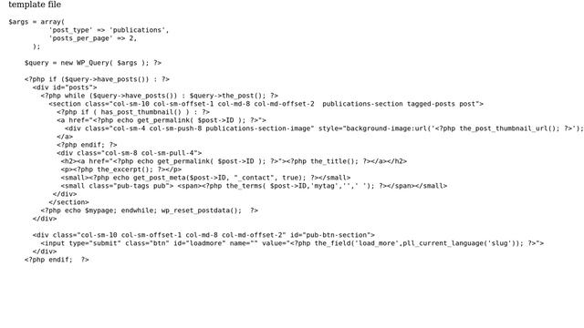 Wordpress: passing values from functions.php to template смотреть онлайн