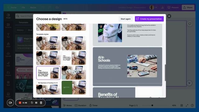 Magic Design your Canva presentation deck in 90 secs смотреть онлайн
