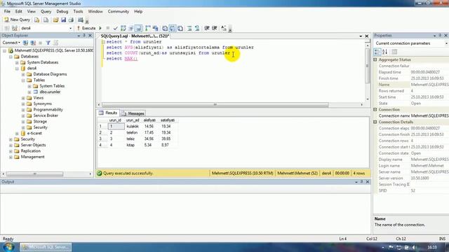Ders 4 SQL Fonksiyonları смотреть онлайн
