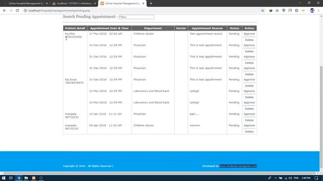 ONLINE HOSPITAL MANAGEMENT SYSTEM IN PHP | Source Code & Projects смотреть онлайн