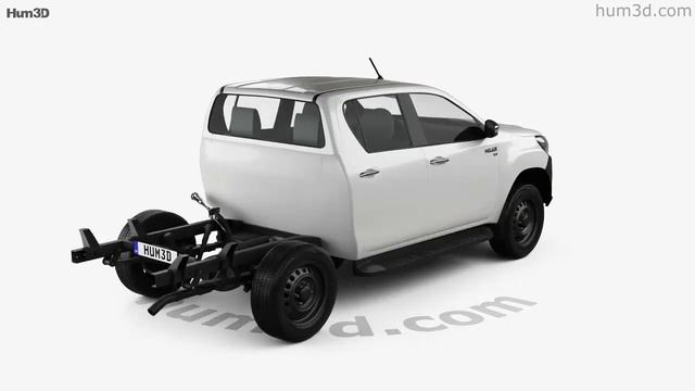 Toyota Hilux Double Cab Chassis 2015 3D model by Hum3D.com смотреть онлайн