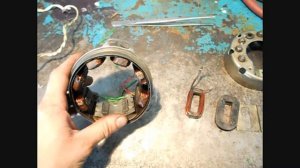 генератор мотоцикла Минск  -  ремонт