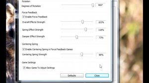 Настройка руля Logitech G27
