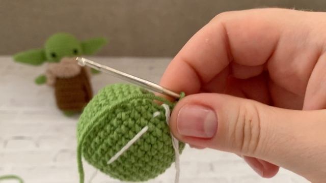 Малыш Йода | Мастер-класс | Baby Yoda Crochet Pattern | TANIA KOTIK