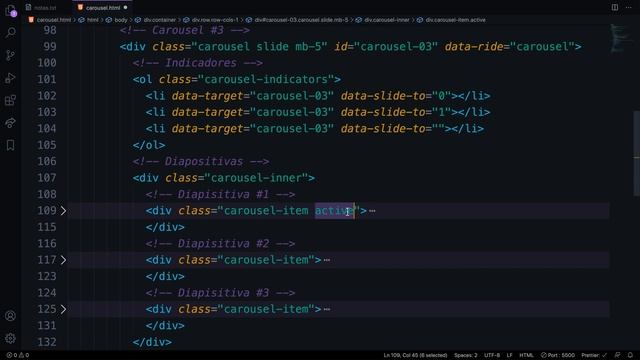 Curso Bootstrap - Componentes, carousel indicadores смотреть онлайн