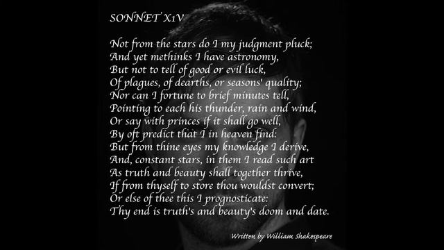 Sonnet 14 By William Shakespeare, Read By Andrew Cullimore