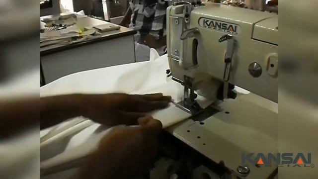 Kansai Special DFB 1404 PMD 4-игольная машина двойного цепного стежка для настрачивания резинки смотреть онлайн