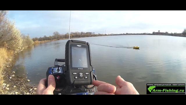 Будни Arm-Fishing тестим кораблик ARM-FISHING MINI + Lucky Ff718lic + Li-ion акб 20 000мач.