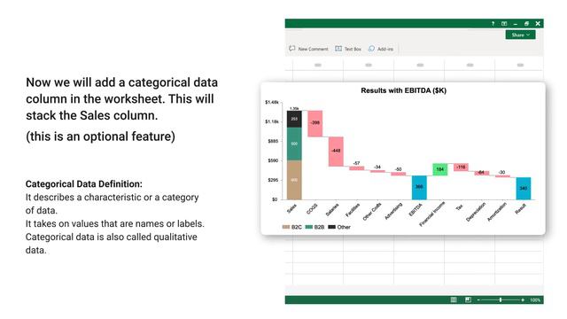 EBITDA – how to visualize financial data in Excel | Waterfall Chart in Excel | EBITDA explained смотреть онлайн