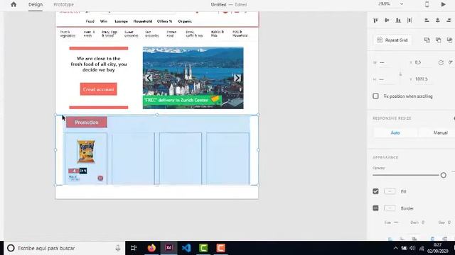 Supermarket online shop - Adobe XD смотреть онлайн