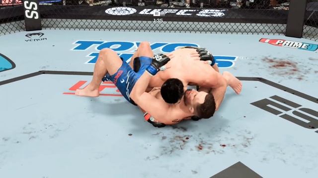 Islam Makhachev vs Justin Gaethje FULL FIGHT - UFC 5 AI Simulation смотреть онлайн