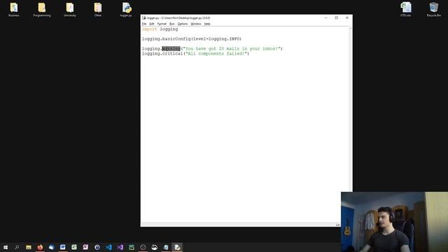 Python Intermediate Tutorial #11 - Logging смотреть онлайн