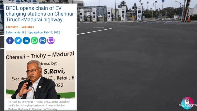 India’s first EV fast-charging corridor’ has charging stations every 100 km Tamilnadu in BPCL смотреть онлайн