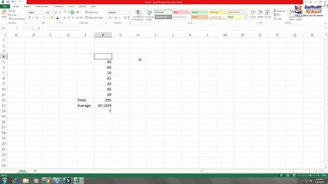 Basic Excel Formulas and Functions (Grade-6) смотреть онлайн