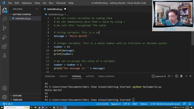 Getting Started Episode 2: Variables and Input in Python смотреть онлайн