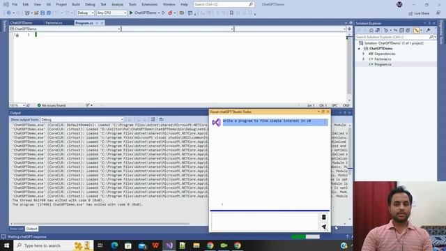 ChatGPT with C  ChatGPT with Dot Net core  Visual Studio 2022  Latest 2023