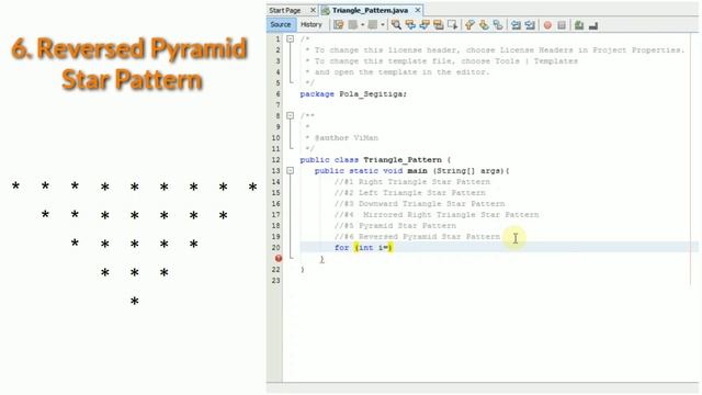 Create Star Pattern (Triangle) in Java using Looping - Programming Logic Part 1 смотреть онлайн