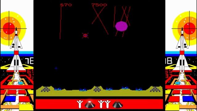 Atari Vault Gameplay Missile Command Arcade смотреть онлайн