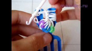 Браслет из резинок КОНФЕТА на рогатке