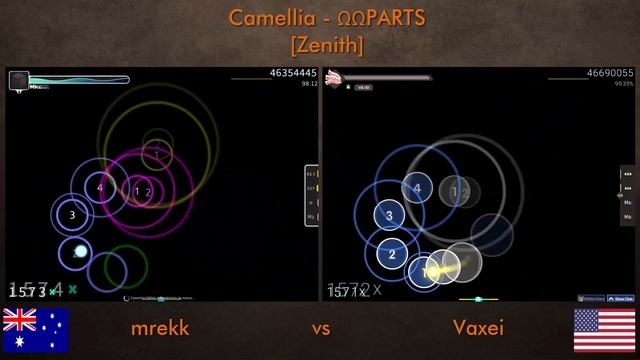 【osu! Duel】mrekk vs Vaxei | Camellia - OOPARTS [Zenith] | {Render Frame Test} смотреть онлайн