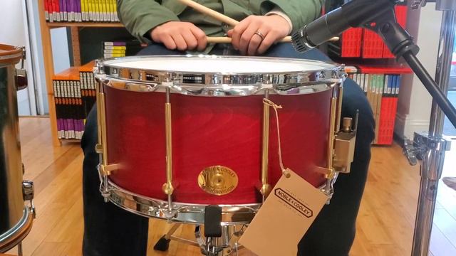 (SOLD) Snares - Noble & Cooley 7x14 SS Classic Beech Snare Drum (Cherry Stain Matte) смотреть онлайн