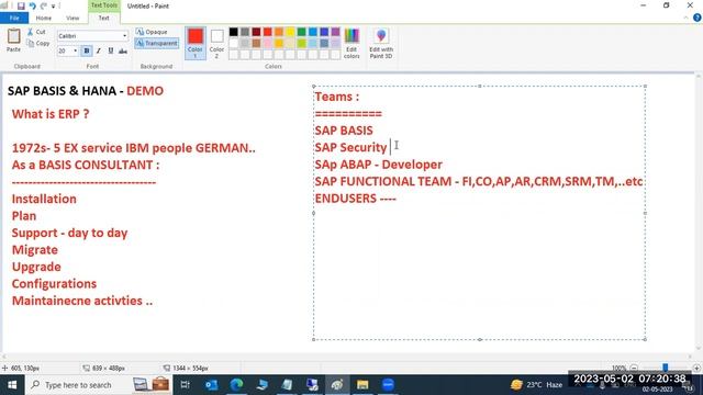 SAP BASIS- HANA DEMO(02'nd MAY 2023) смотреть онлайн