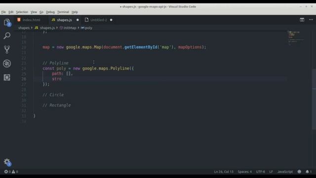 #15 Google Maps JavaScript API - Desenhando linhas (Shapes/Polylines) - pt 1 de 3 смотреть онлайн