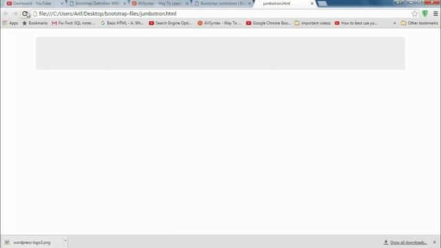 Learn Bootstrap in Hindi-27 Bootstrap Jumbotron смотреть онлайн