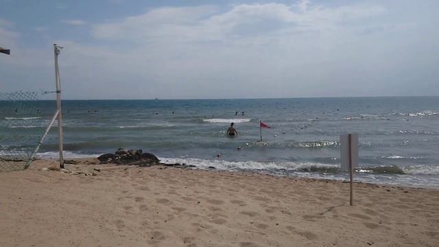 Евпатория, пляж на набережной Горького