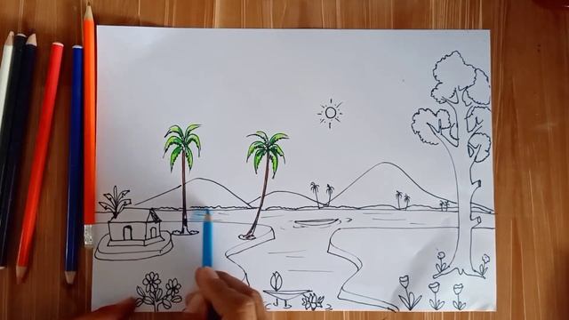 Drawing for kids. Рисуем природы для детей смотреть онлайн