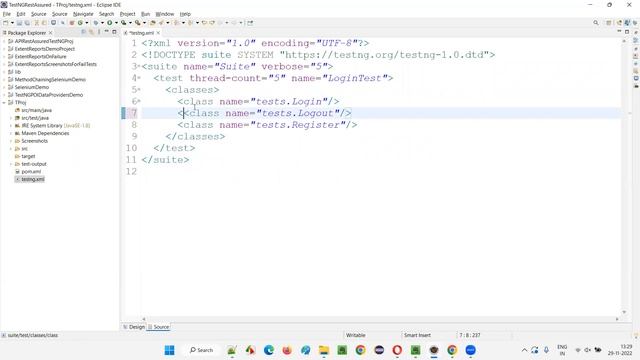 Adding block comments in testng xml file using Eclipse IDE option смотреть онлайн