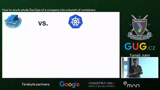 Tomáš Jukin: How to stuck whole DevOps of a company into a bunch of containers [DevFest CZ 2018] смотреть онлайн