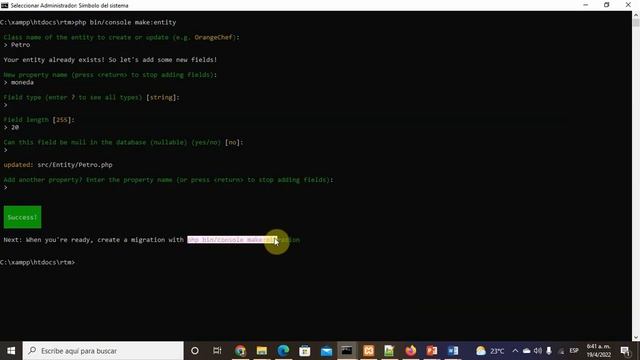 Symfony Doctrine Agregar campos a entidades y tablas en la base de datos смотреть онлайн