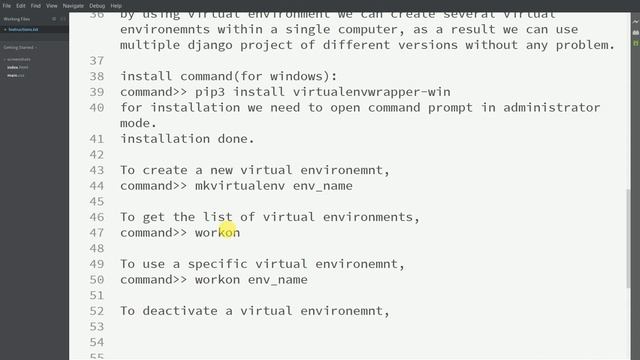 Python + Pip + VirtualEnv + Django installation смотреть онлайн