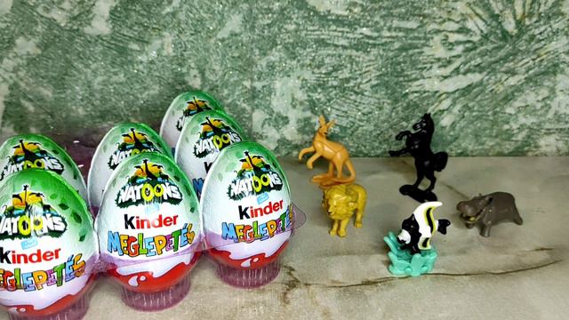 Кіндер сюрприз NATOONS 2022🦒 Unboxing Kinder Surprise Eggs Нові тварини Натунс 🦘 Нова колекція. Ч.