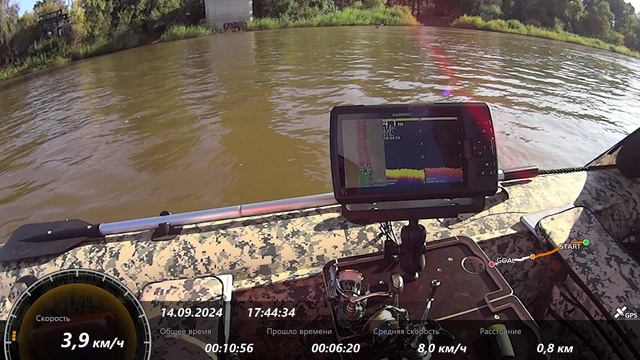 Garmin STRIKER Vivid 9sv , лодочный мотор GLADIATOR 9.9 , лодка Гладиатор C370AL , покатушки