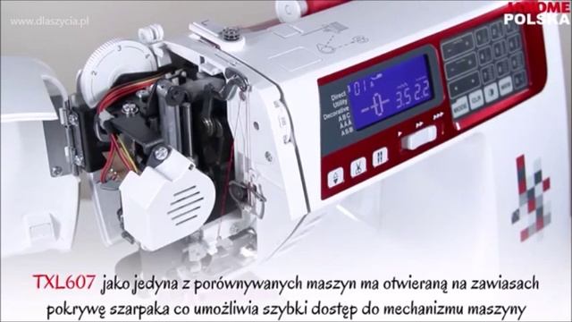 Porównanie maszyn do szycia JANOME serii 600 (XL601, DXL603, QXL605, TXL607) - dlaszycia.pl смотреть онлайн