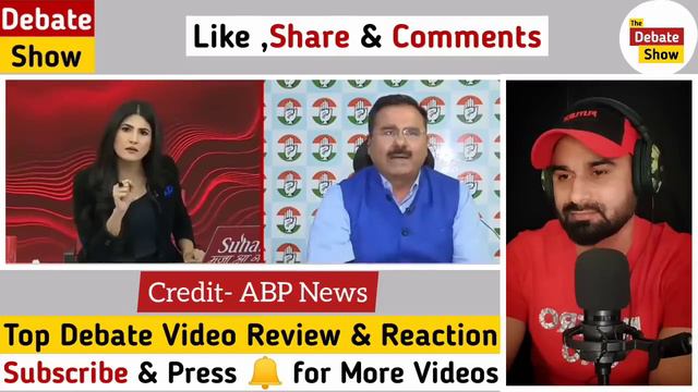 Rubika Liyaquat🔥Vs Alok Sharma Congress🥴Latest Debate | Rubika Liyaquat Thug life | The Debate Show смотреть онлайн