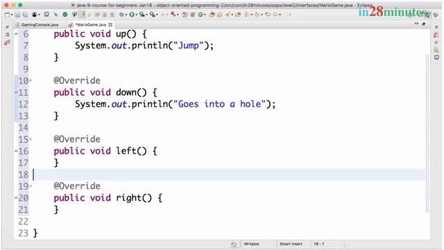 Java Interface Tutorial - 1 - Example 1 : Gaming Console смотреть онлайн